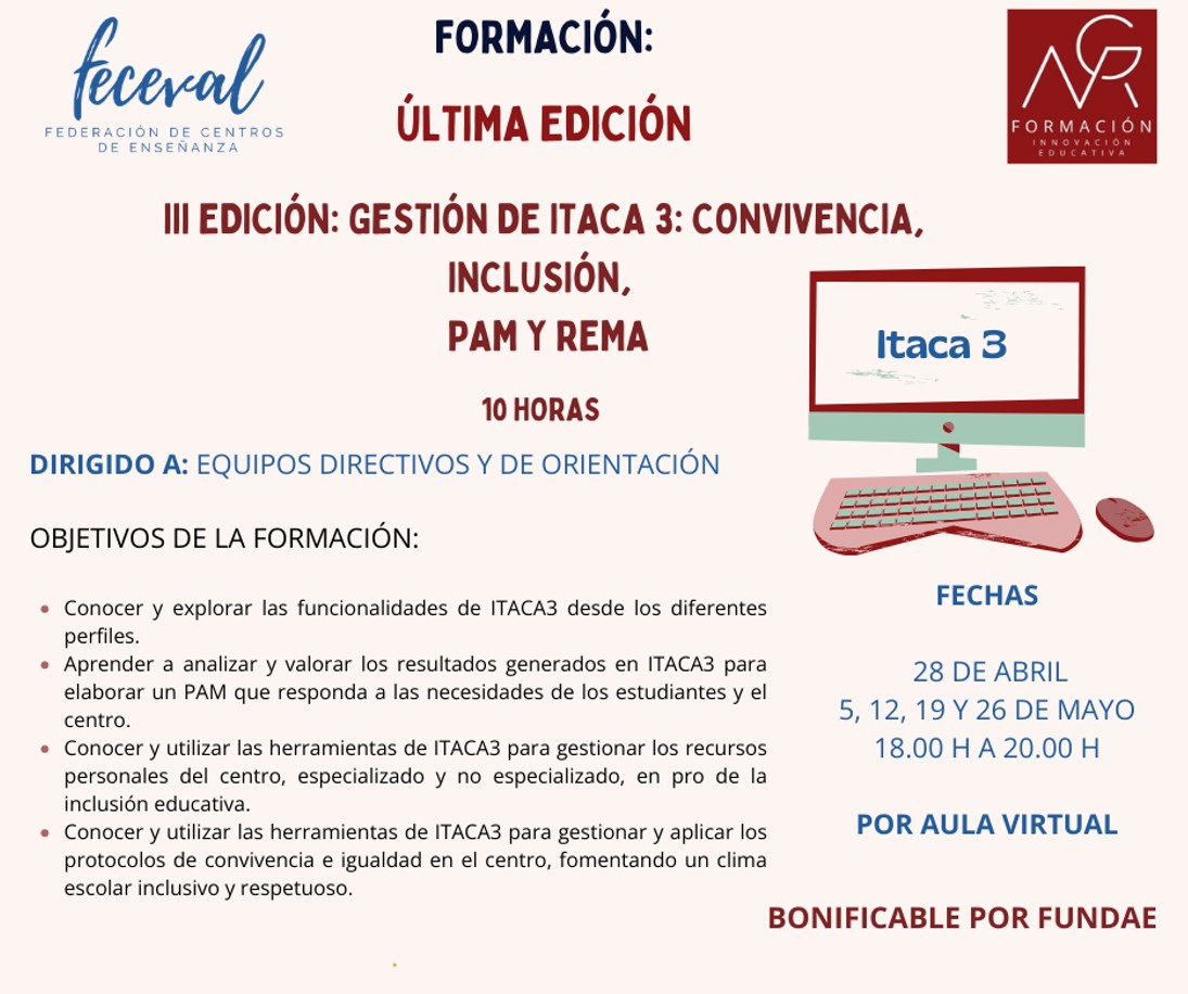 GESTIÓN DE ITACA 3: CONVIVENCIA, INCLUSIÓN, PAM Y REMA